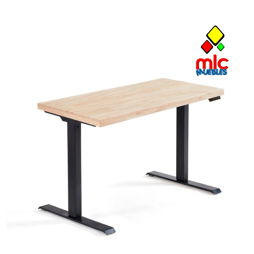 Mesa escritorio motorizada elevable Stand (1) - 09_roble_nordish_negro_04