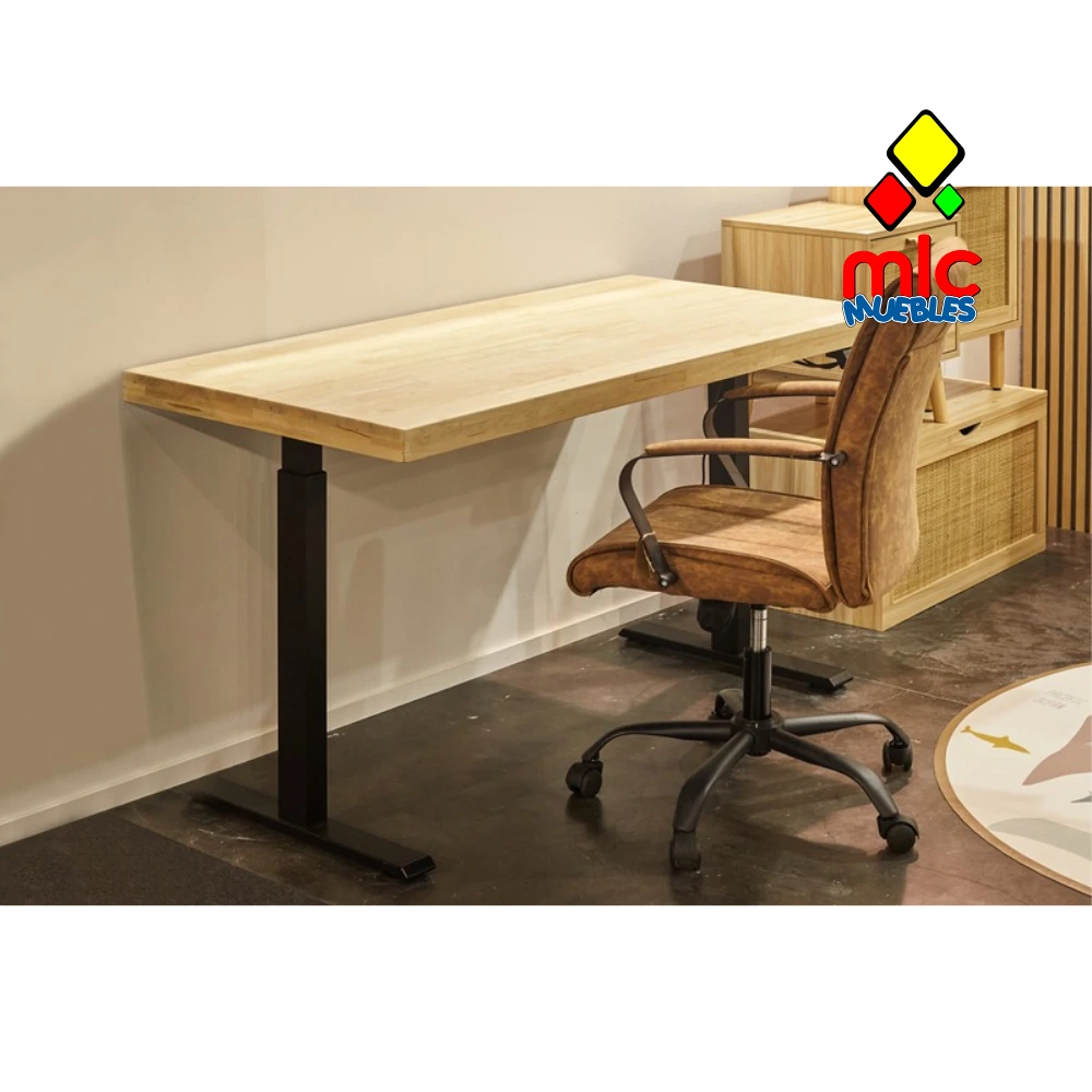 Mesa escritorio motorizada elevable Stand (1) - 10_roble_nordish_negro_05