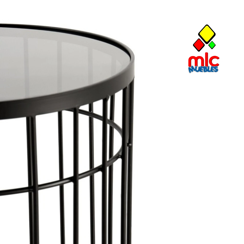 Set 2 mesas auxiliares metal con cristal (36) - 02_blanco