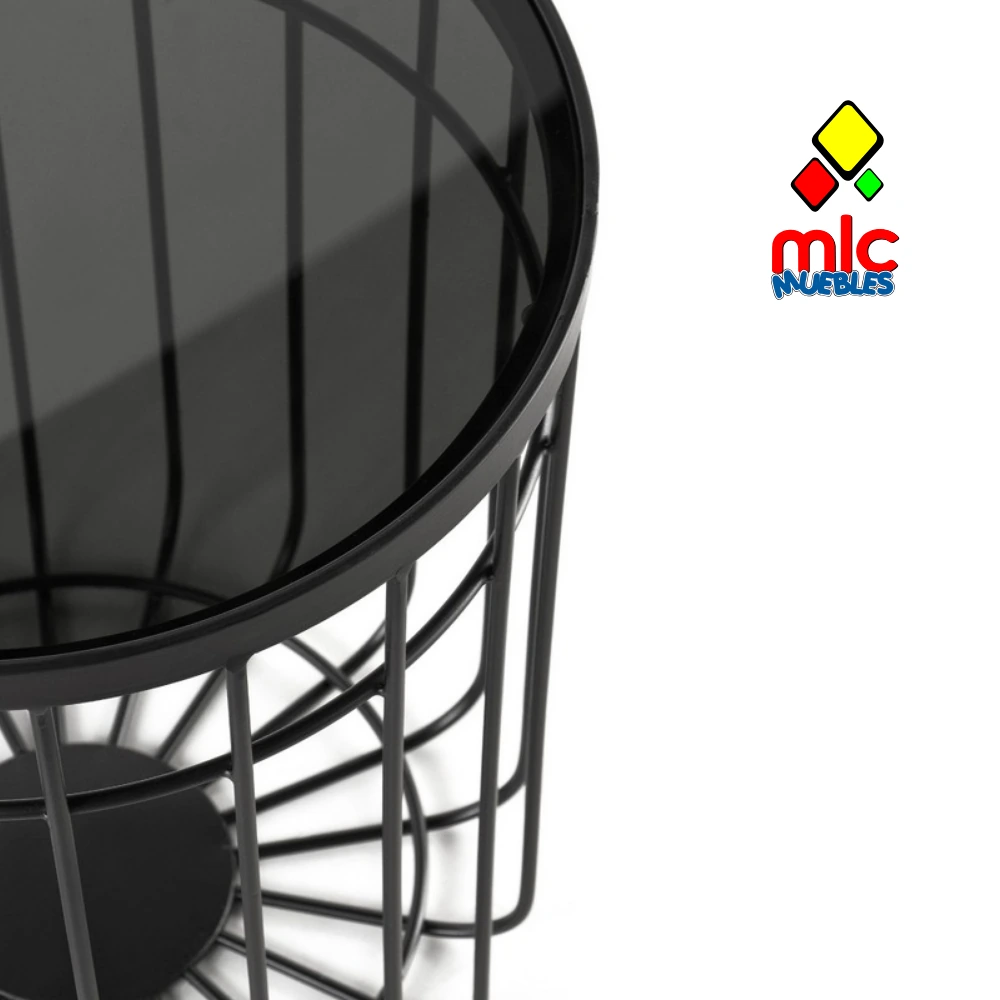 Set 2 mesas auxiliares metal con cristal (36) - 03_blanco