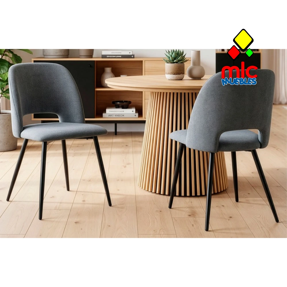 Silla comedor Venus (1) - 05_tejido_gris_negro_05