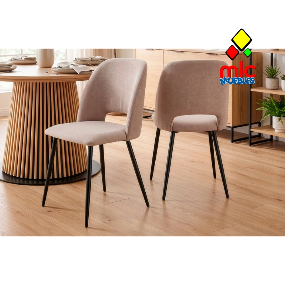 Silla comedor Venus (1) - 06_tejido_beige_negro_01